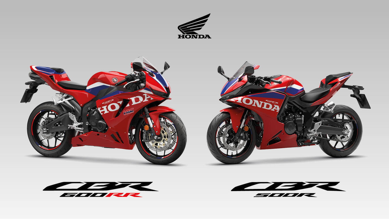 A novíssima CBR500R FOUR junta-se à CBR600RR renovada